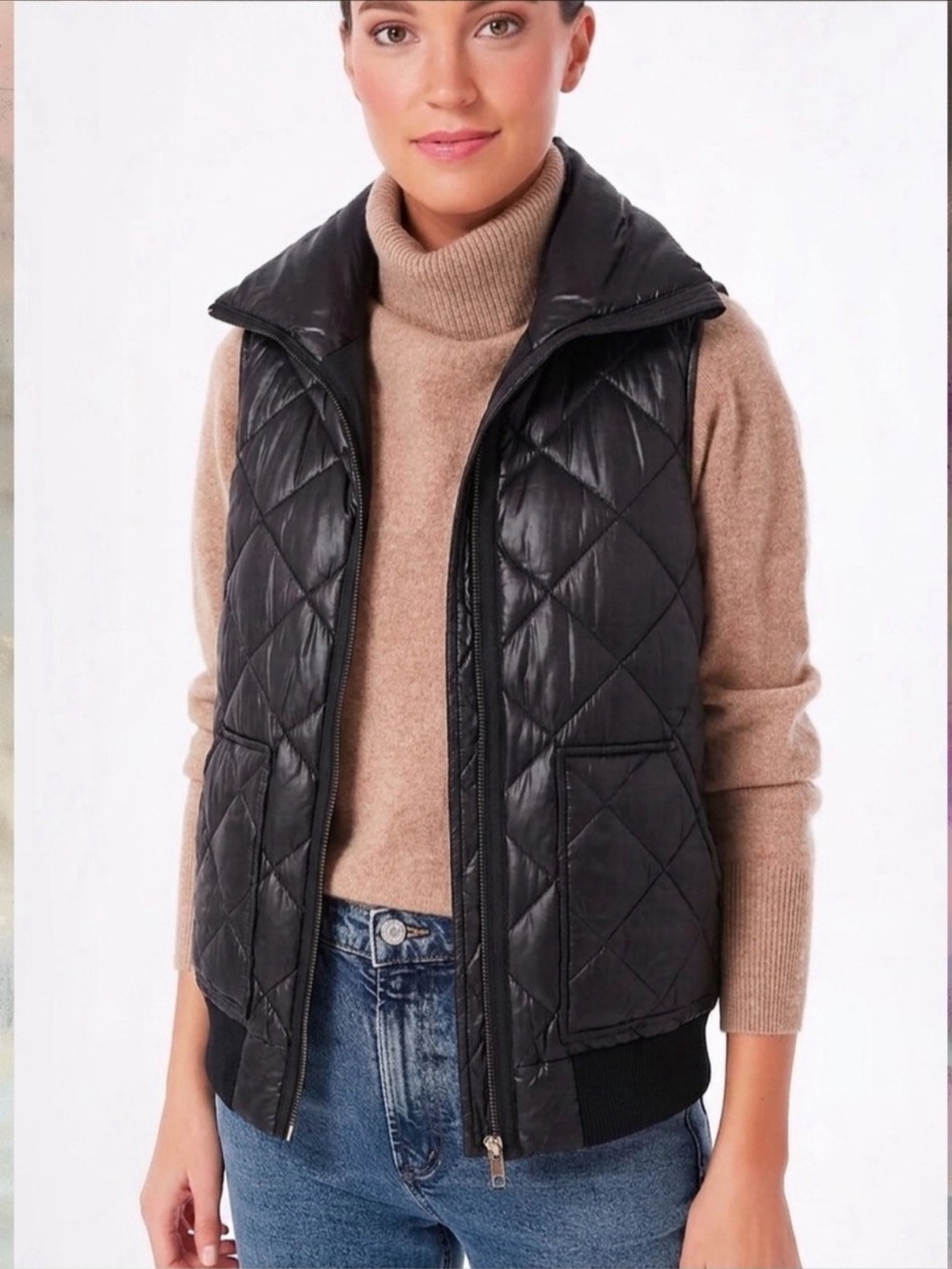 KATE SPADE $208 • size Medium • Black Quilted Vest - Picture 9 of 9